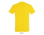 T-shirt de yoga jaune unisexe en coton standard pour homme - Om Namo Narayanaya