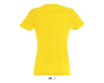 Women's Standard Cotton Slim Fit Yellow Yoga T-shirt - Om Namo Narayanaya