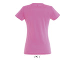 T-shirt de yoga rose coupe slim en coton pour femme - Om Namo Narayanaya