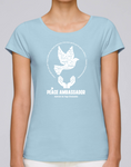 100% Organic Cotton Blue Women's Yoga T-shirt (Peace Ambassador)