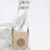 JUTE bag with  "Flower of Life" embroidery