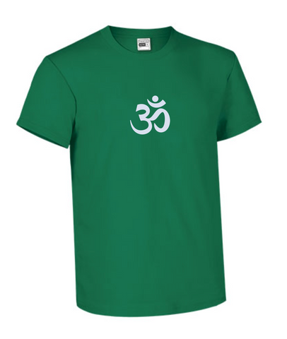Unisex Standard Cotton Forest Green Yoga T-shirt - Om