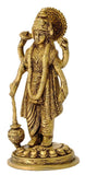 Statue de Vishnu en Laiton Doré - Grand Modèle 18.5cm