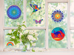Autocollant Mandala Sunseal - Jardin de Fleurs Sauvages (14cm)