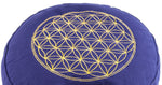 "Flower of Life" Round Meditation cushion with handle loop 15 cm round *3 colours*