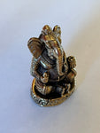 Miniature Ganesha petite statue en laiton 3cm