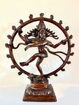 Statue en laiton Siva Nataraj dansant, XXL large 38cm - 4KG !
