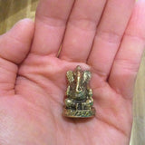 Miniature Ganesha petite statue en laiton 3cm