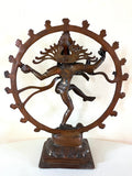 Siva Nataraj dancing brass statue, XXL large 38cm - 4KG!
