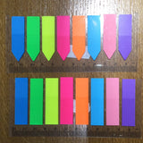 8 colour post-it sticky notes / bookmark