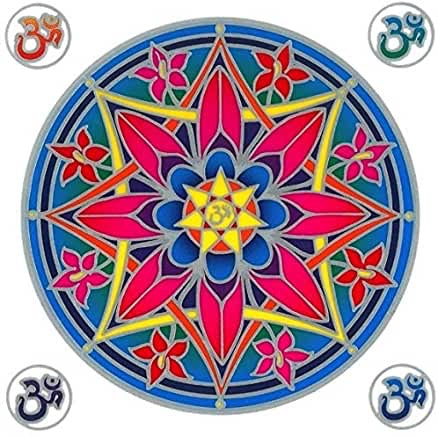 Sunseal Mandala Sticker - OHM FLOWER MANDALA (14cm)