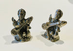 Miniature Saraswati small brass statue 4cm