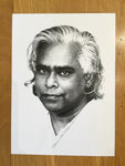 Swami Vishnudevananda Black and White A5 card