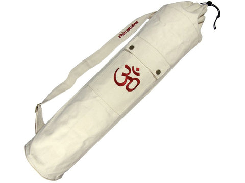 Yoga mat bag with OM (Natural)