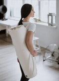 100% Cotton Yoga mat bag (Natural white)